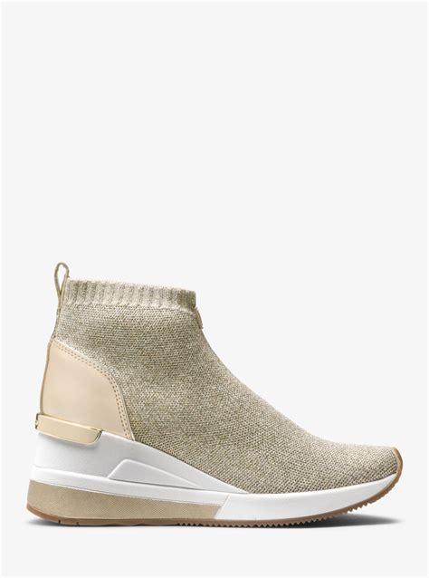 sok sneakers dames michael kors|michael kors stretch knit sneakers.